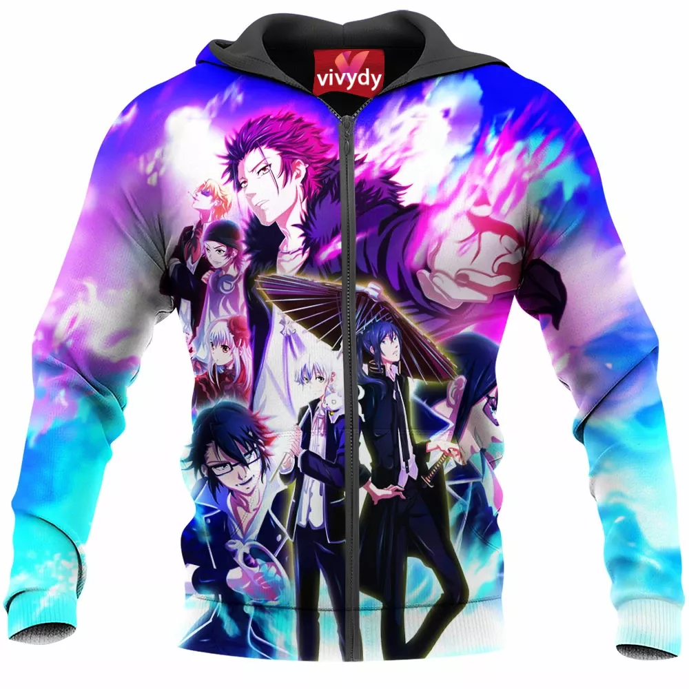 K Project Main Characters Zip Hoodie