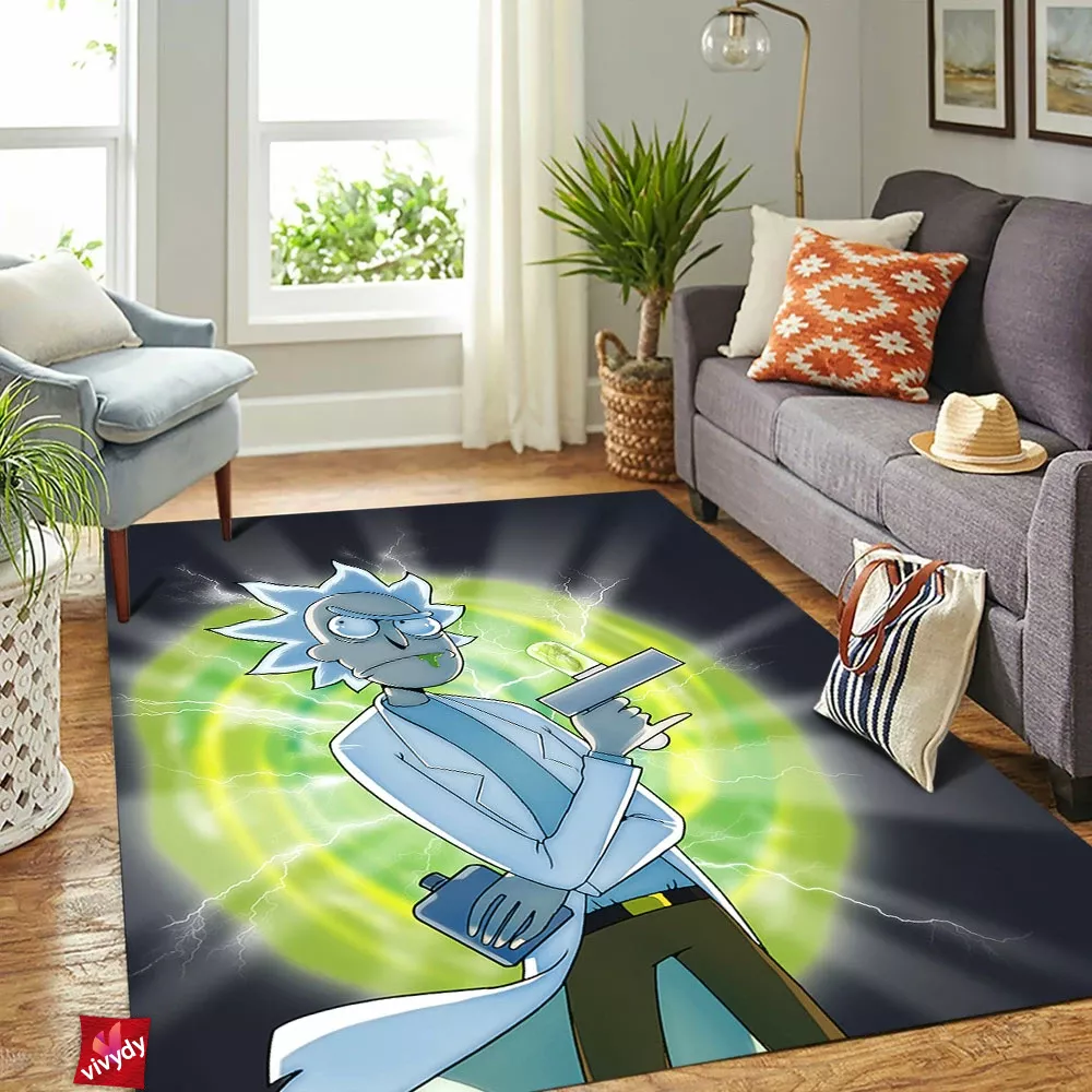 Rick And Morty Rectangle Rug