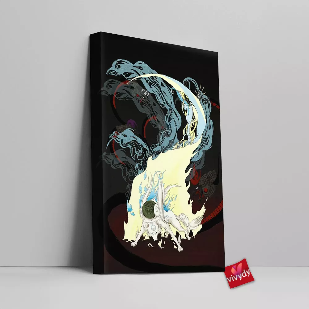 Okami Canvas Wall Art