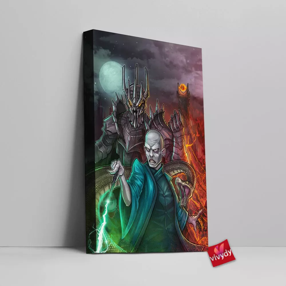 Sauron And Voldemort Canvas Wall Art