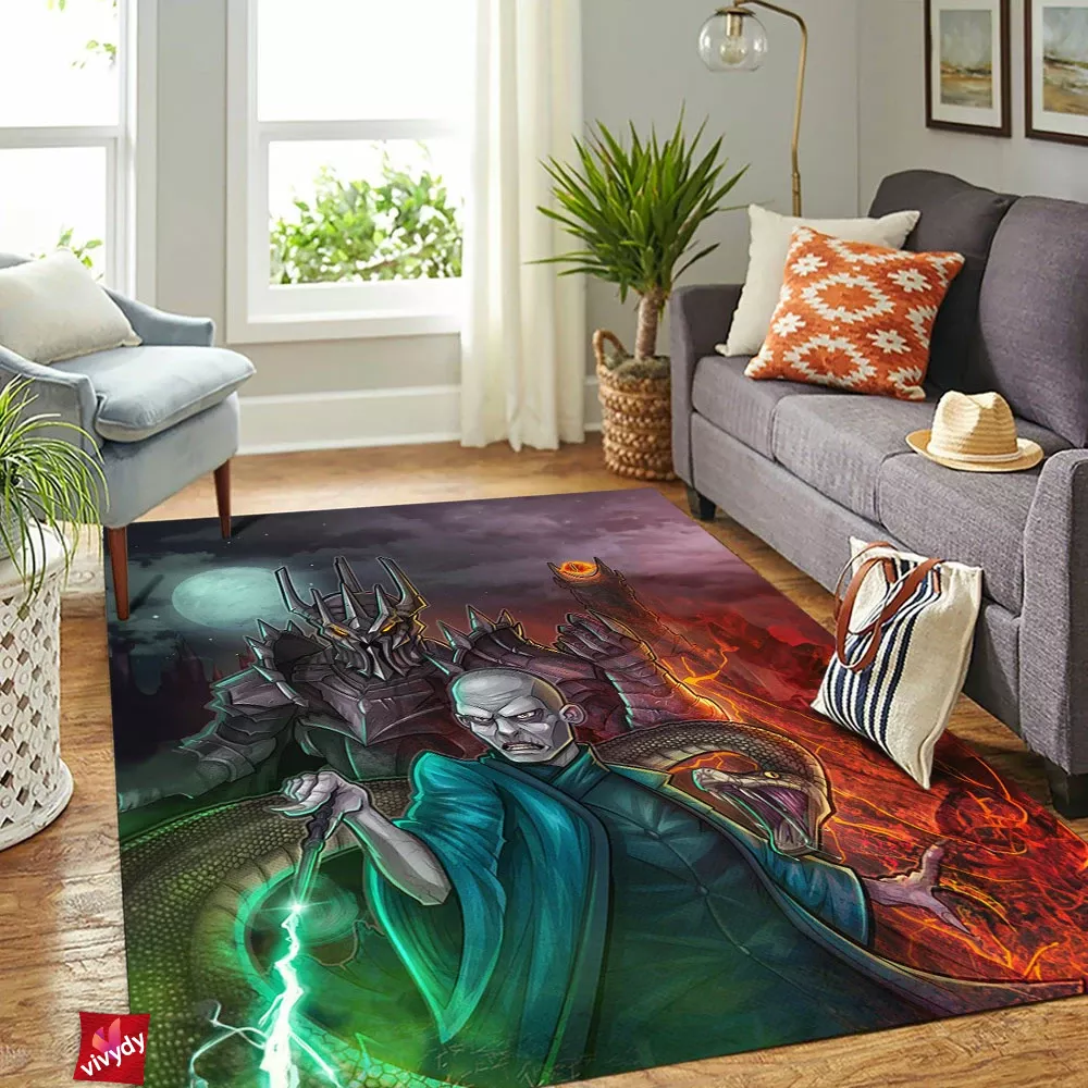 Sauron And Voldemort Rectangle Rug