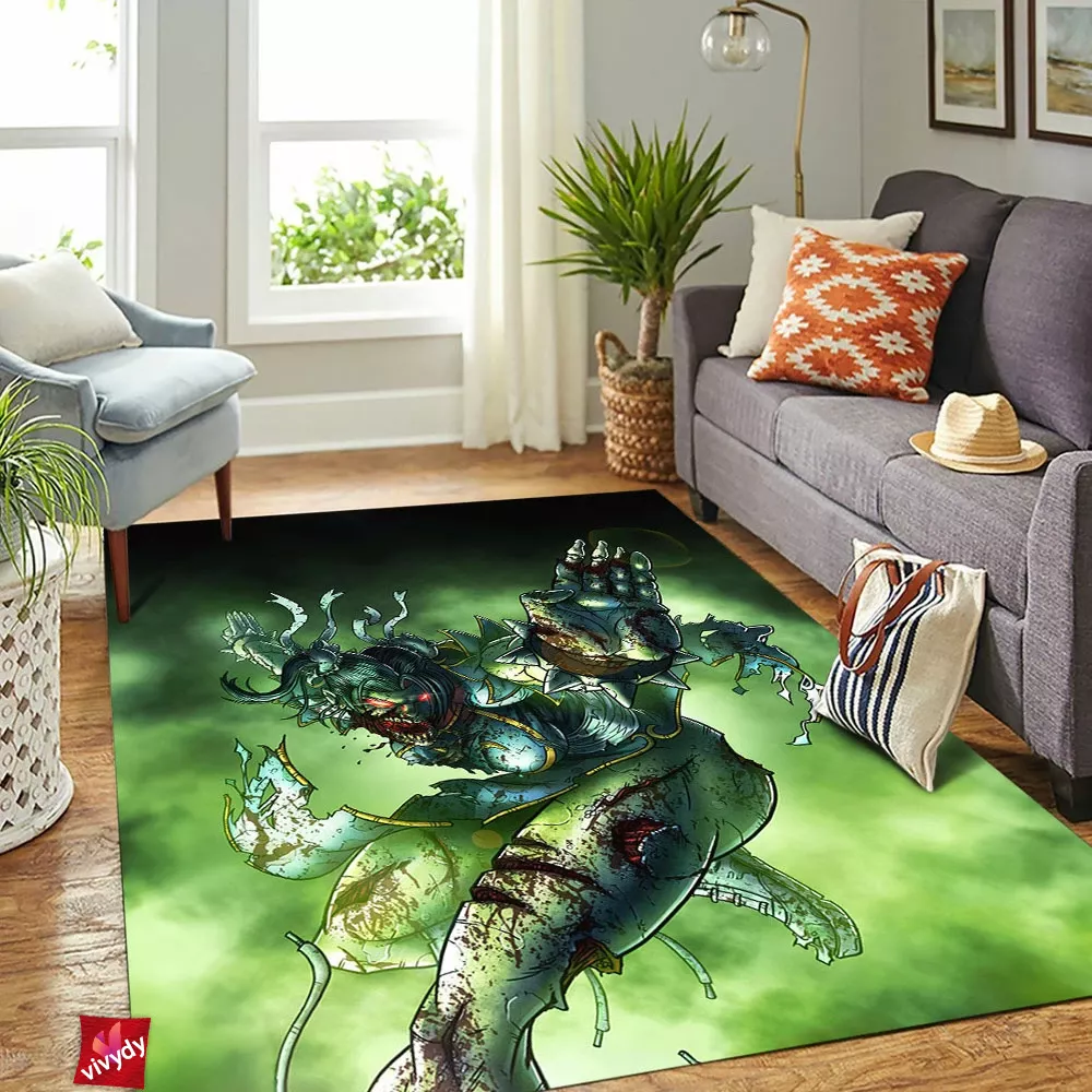 Zombie Chun Li Rectangle Rug