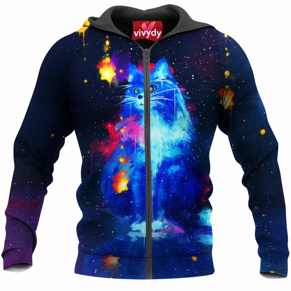 Cosmic Cat Zip Hoodie