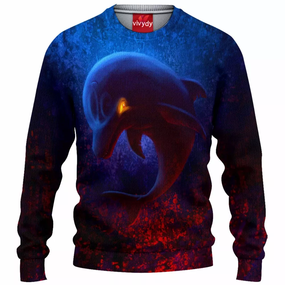 Demon Dolphin Knitted Sweater