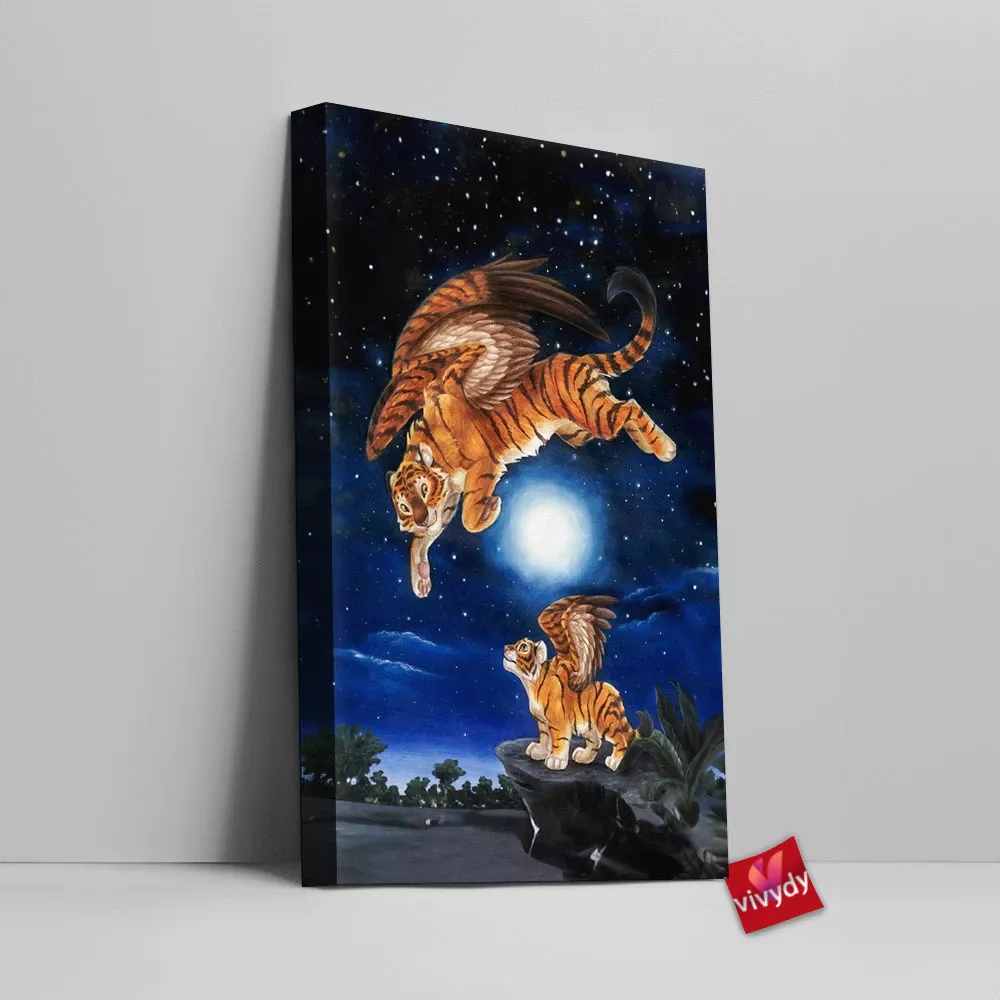 Tiger Fly Canvas Wall Art