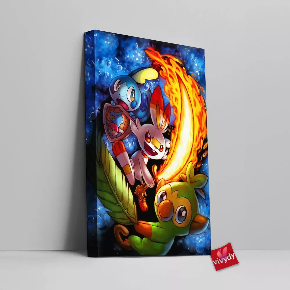 Pokemon Sword And Shield Canvas Wall Art