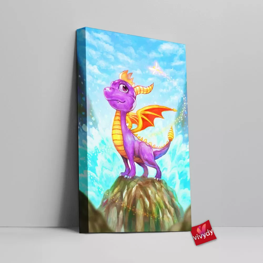 The Little Dragon Canvas Wall Art