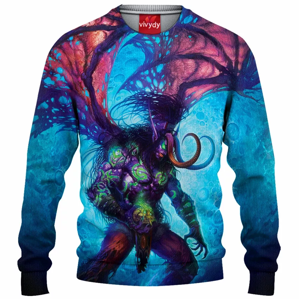 Demon Hunter Illidan Knitted Sweater