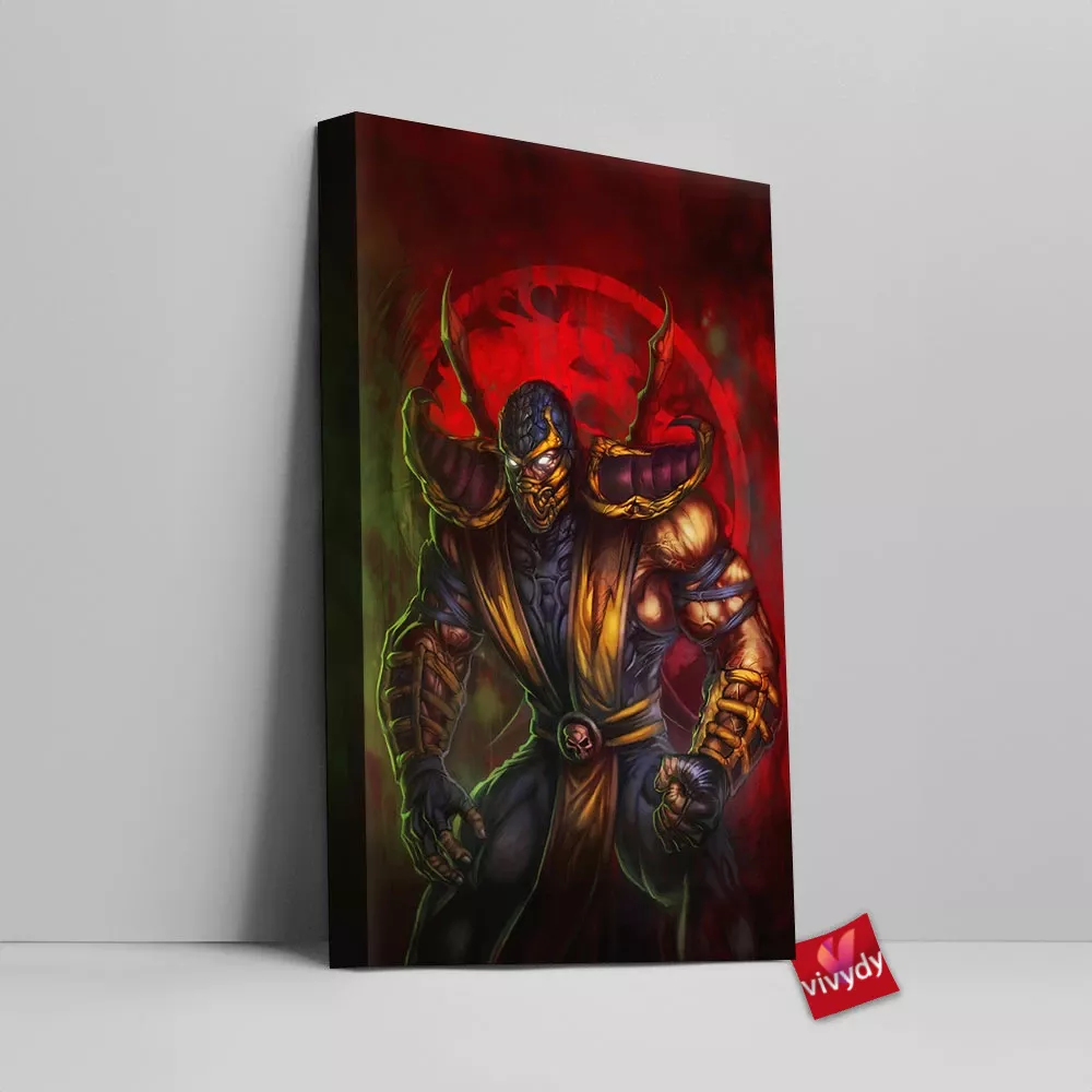 Mortal Kombat Scorpion Canvas Wall Art