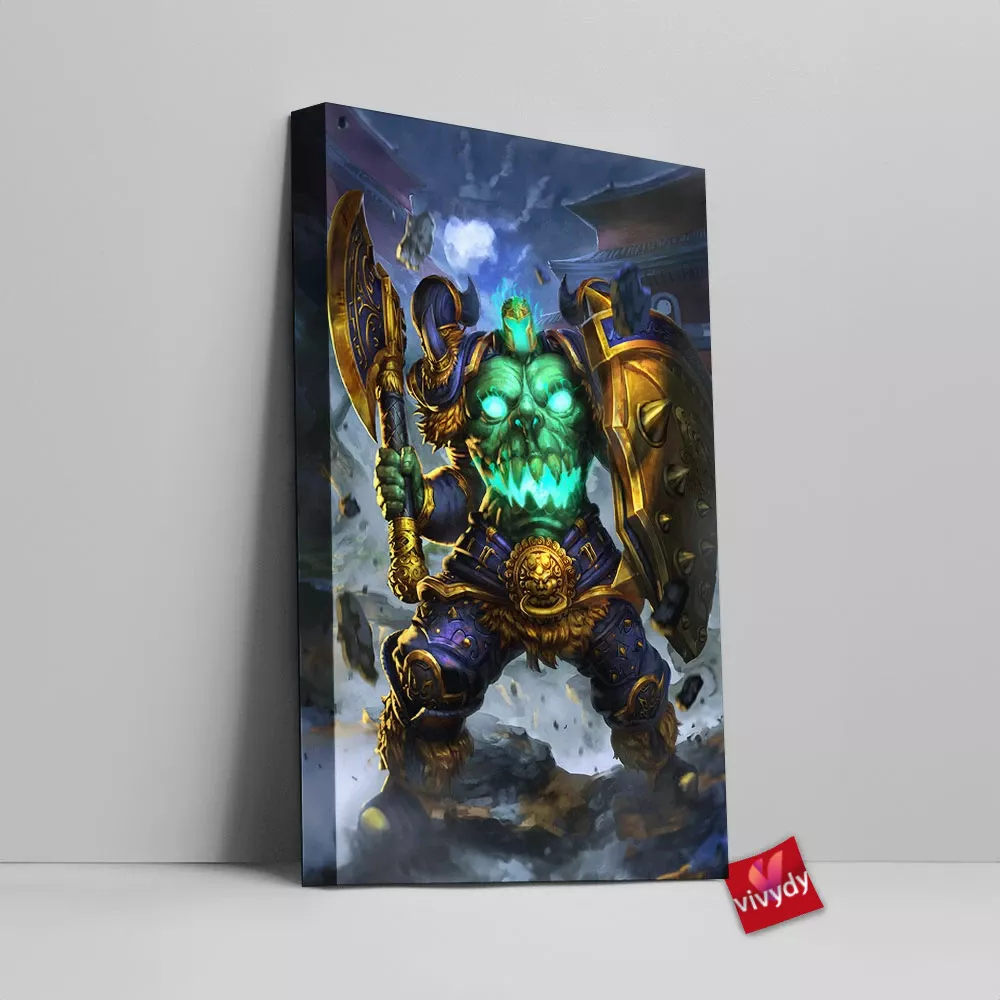 Smite Xing Tian Canvas Wall Art