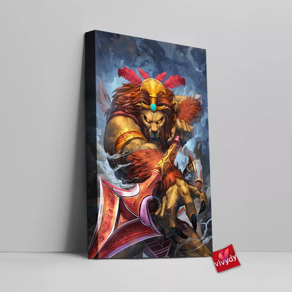 Smite Anhur Canvas Wall Art