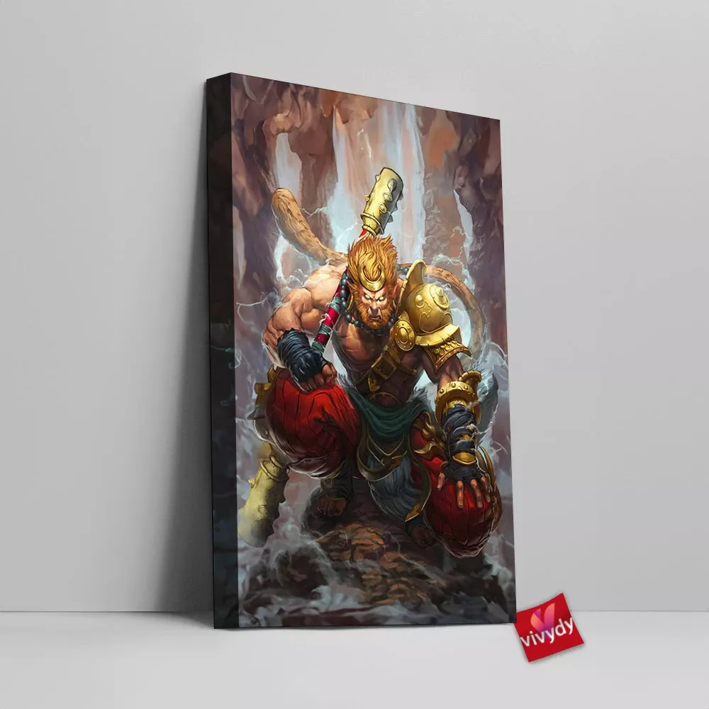 Smite Wukong Canvas Wall Art