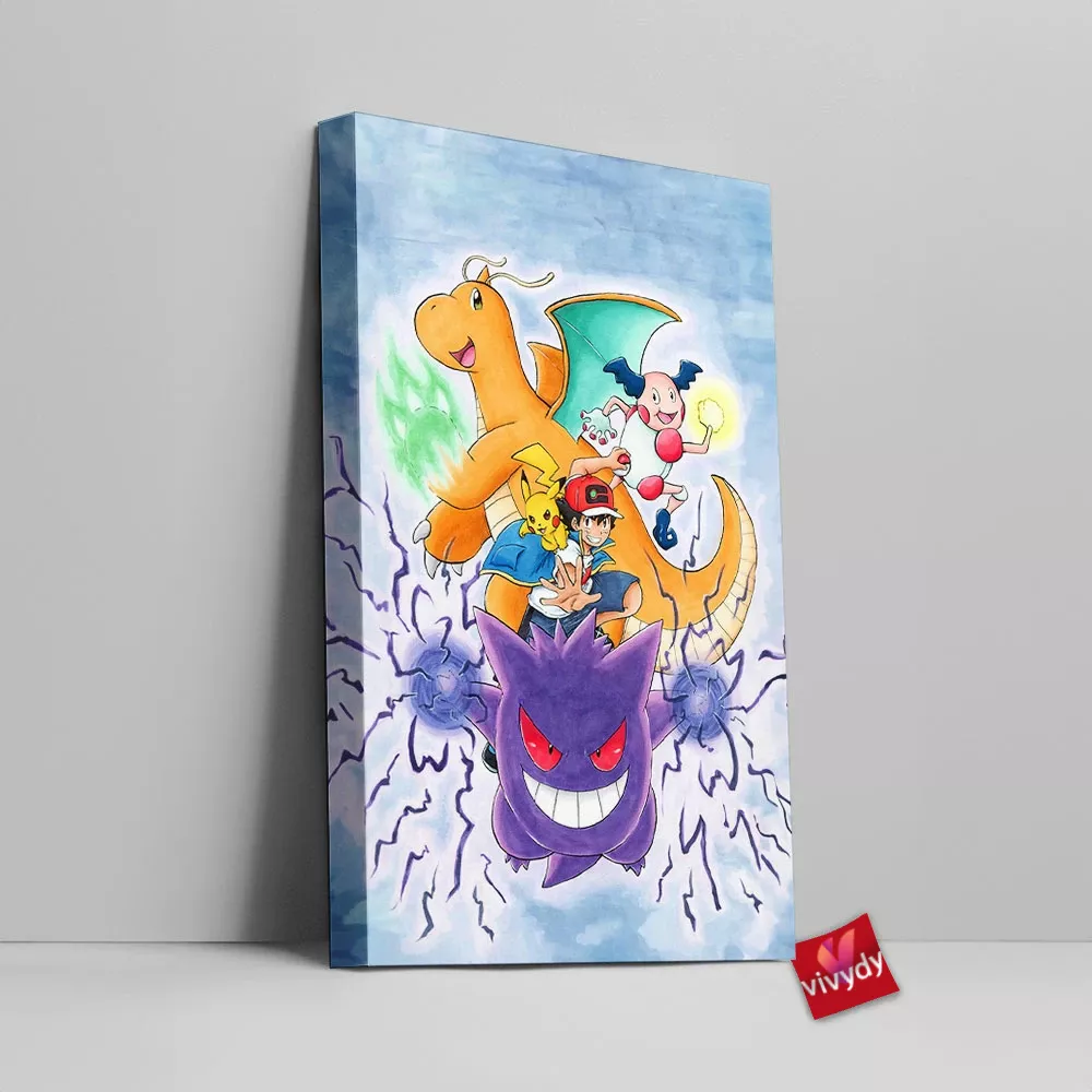 Ash Ketchum Canvas Wall Art