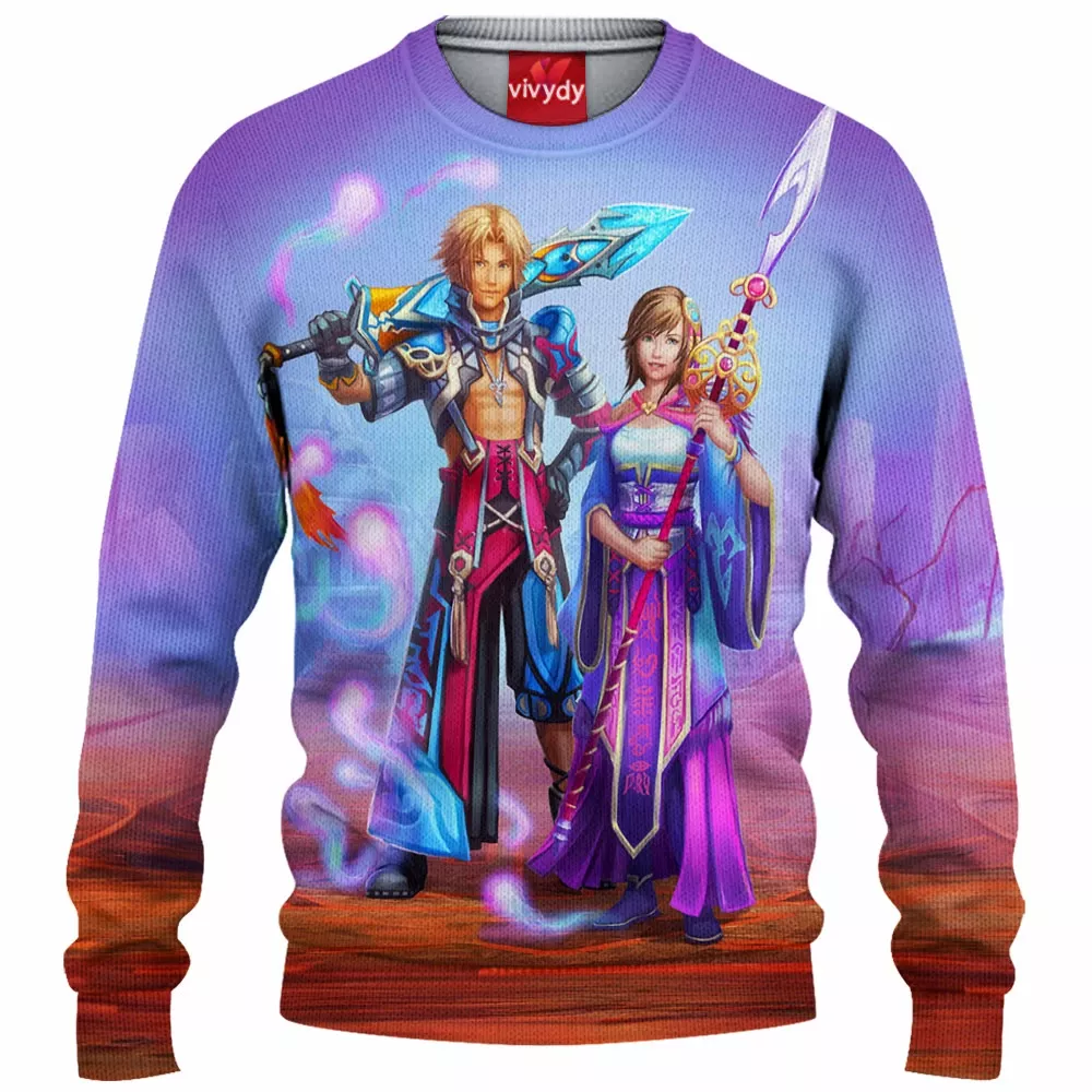 Ffx Tidus And Yuna Knitted Sweater