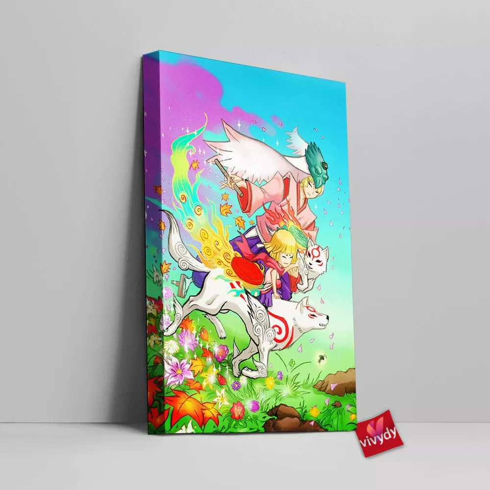 Okami Canvas Wall Art