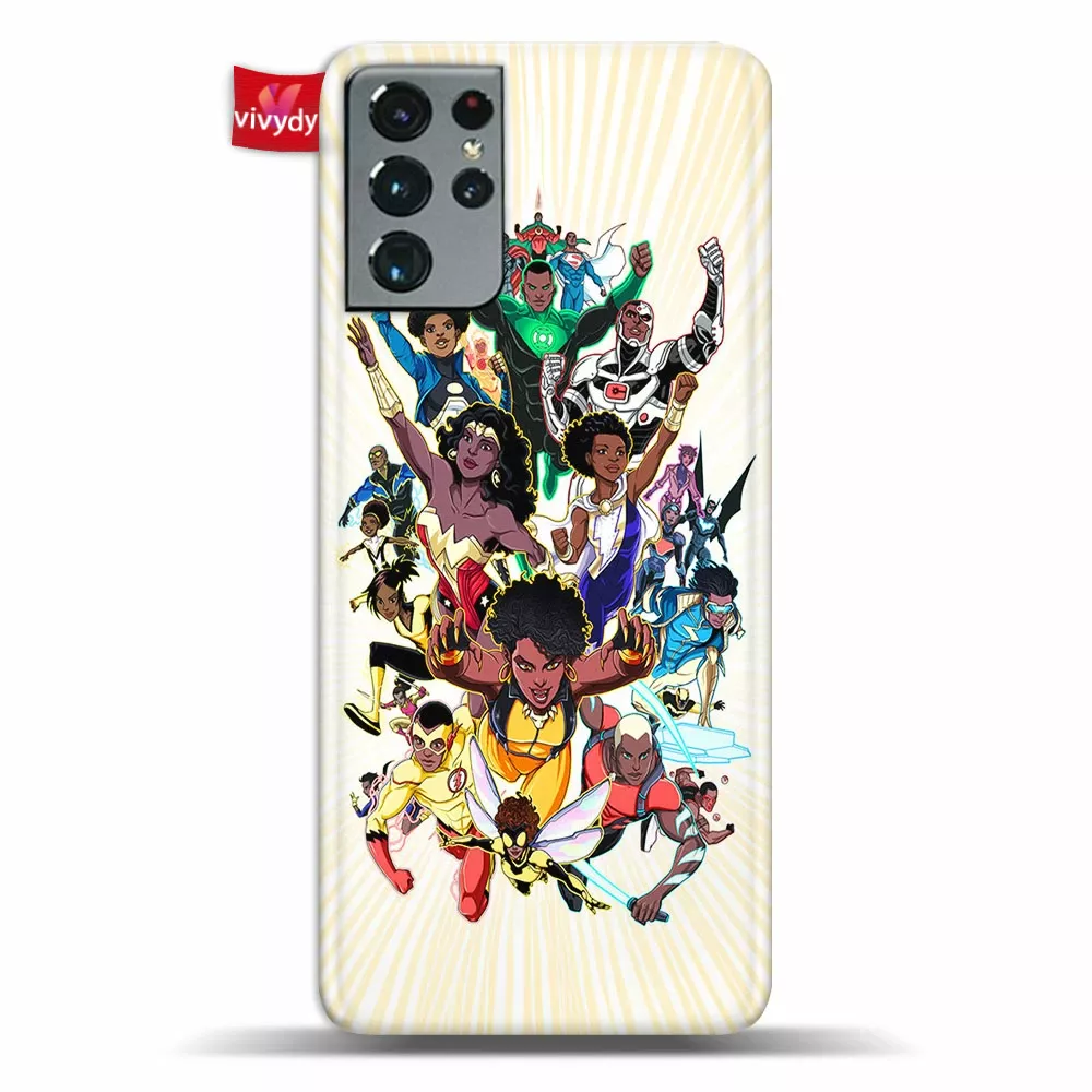 Black Superheroes Of The Comic Phone Case Samsung