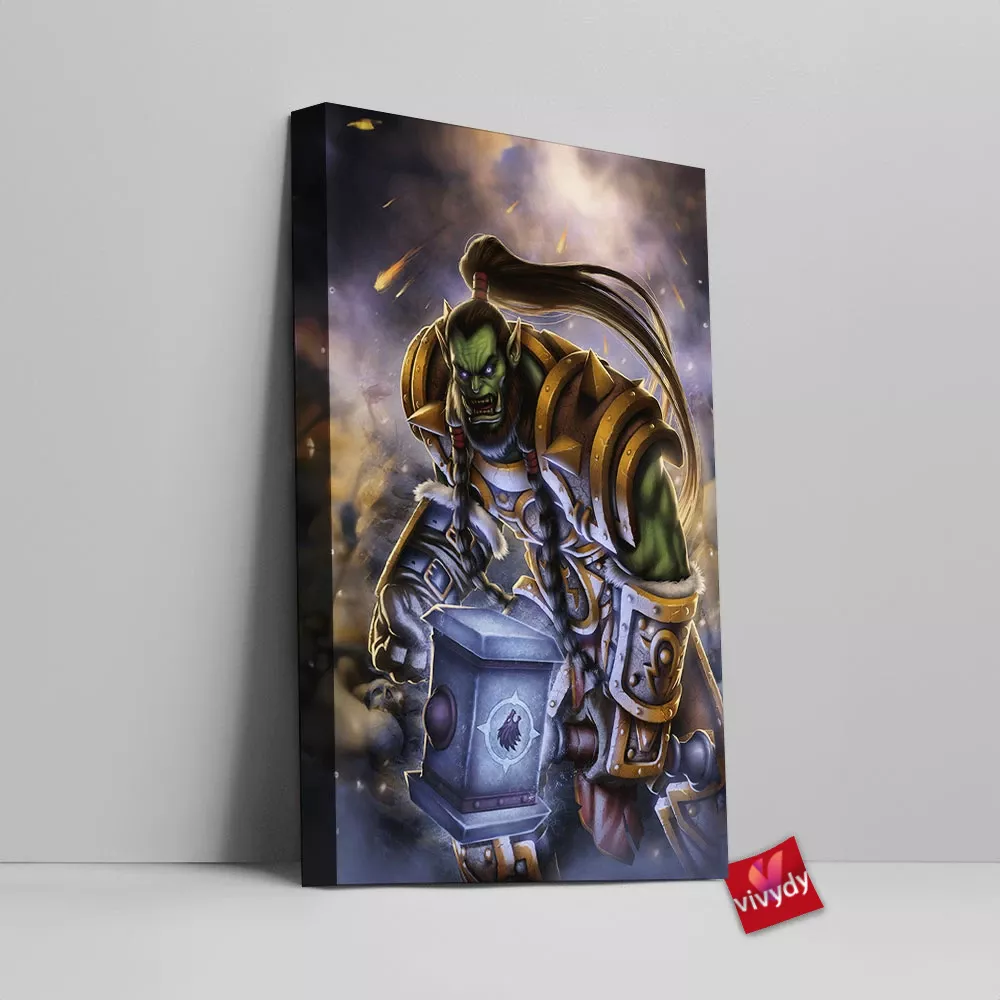 Thrall World Of Warcraft Canvas Wall Art