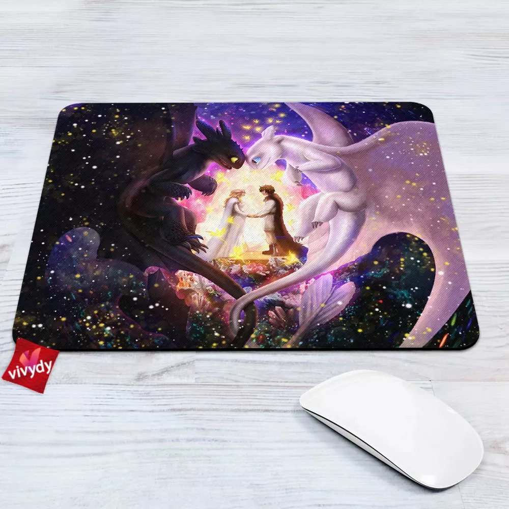 Toothless Night Light Fury Mouse Pad