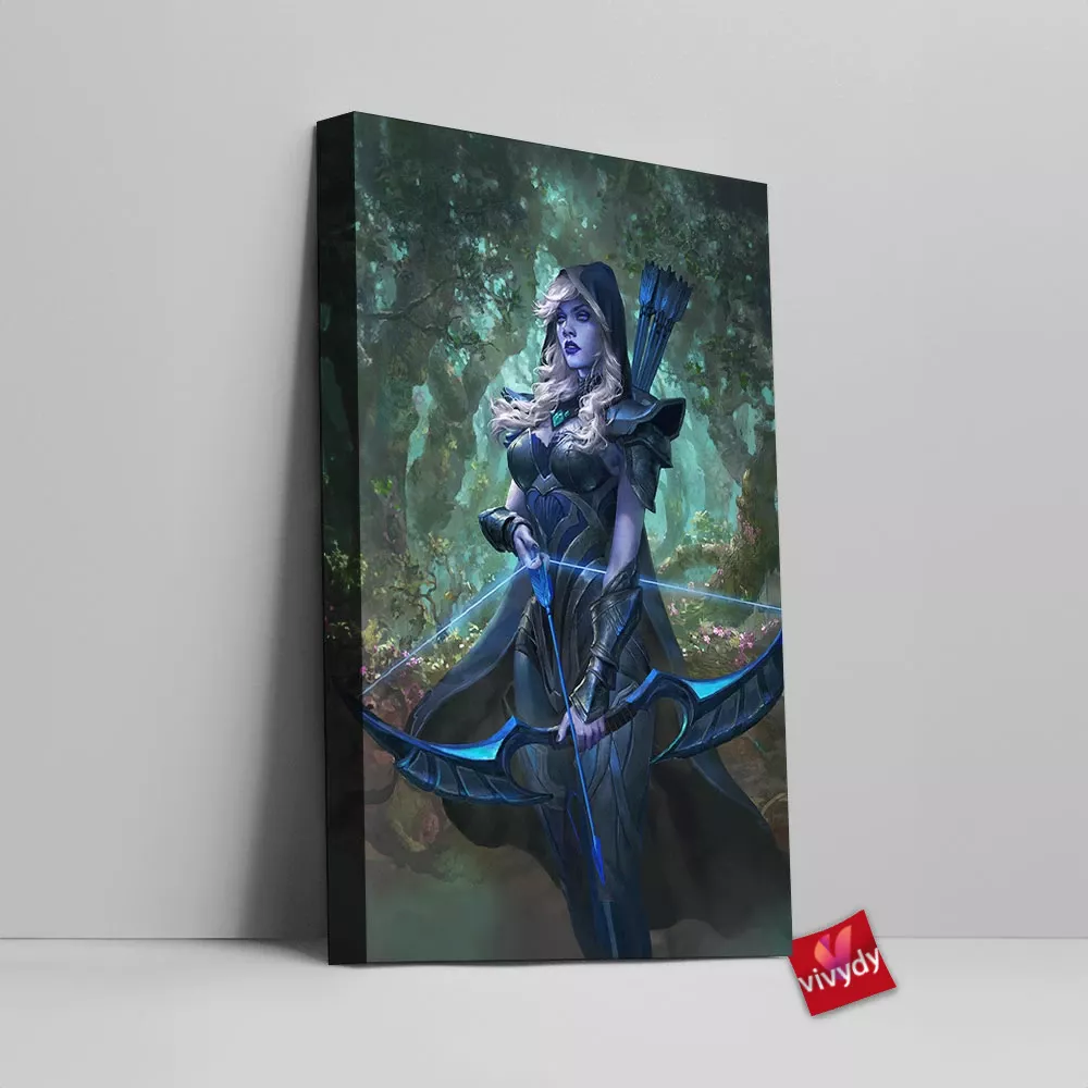 Drow Ranger Canvas Wall Art