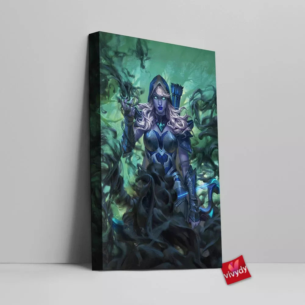 Drow Ranger Canvas Wall Art