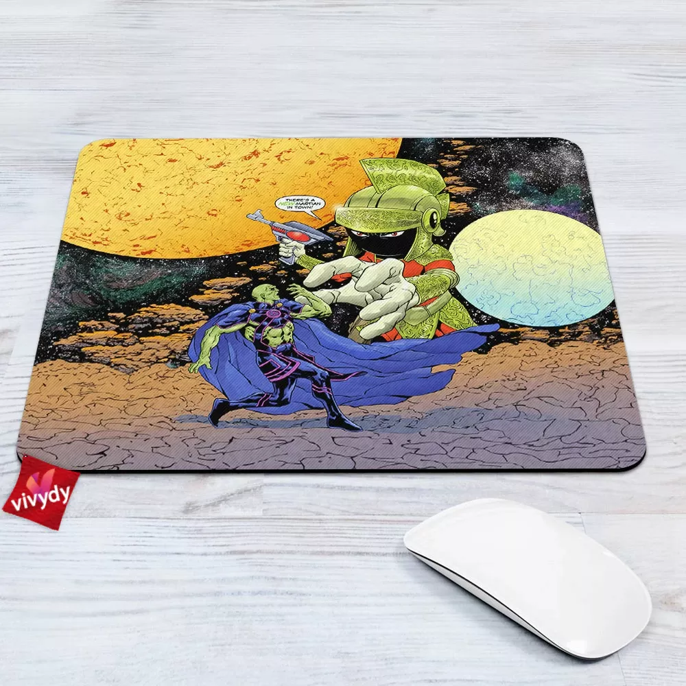 Martian Manhunter vs Marvin the Martian Mouse Pad