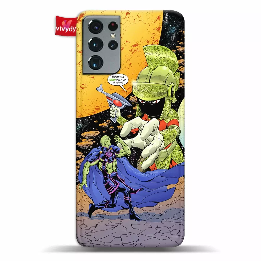 Martian Manhunter vs Marvin the Martian Phone Case Samsung