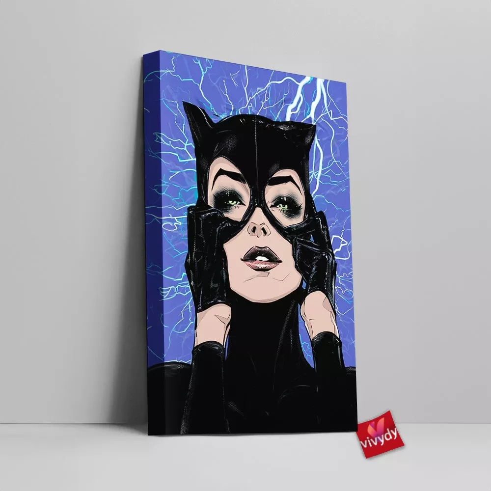 Cat,Meowwoman Canvas Wall Art