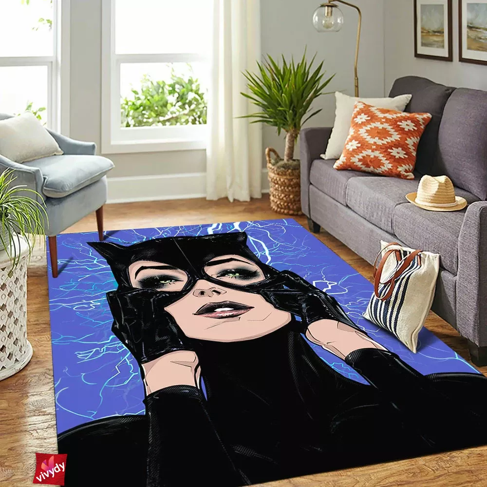 Cat,Meowwoman Rectangle Rug