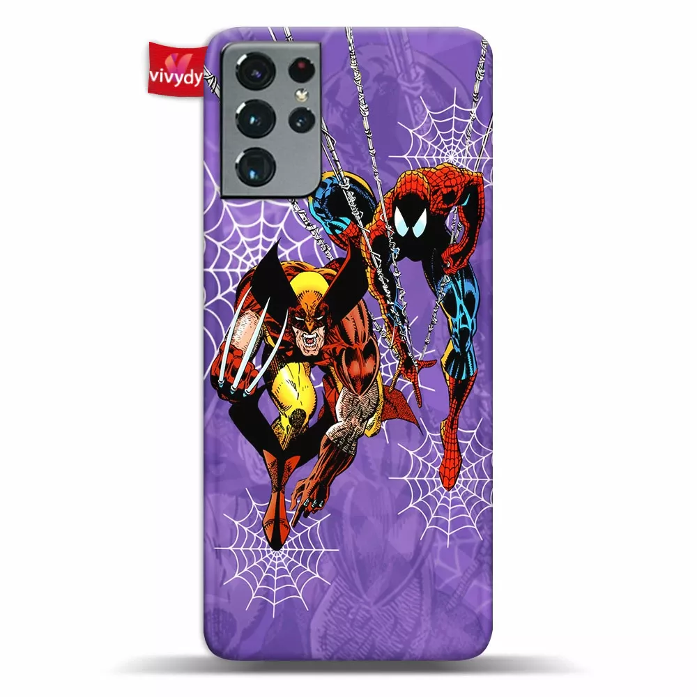 Wolverine Spider-man Phone Case Samsung