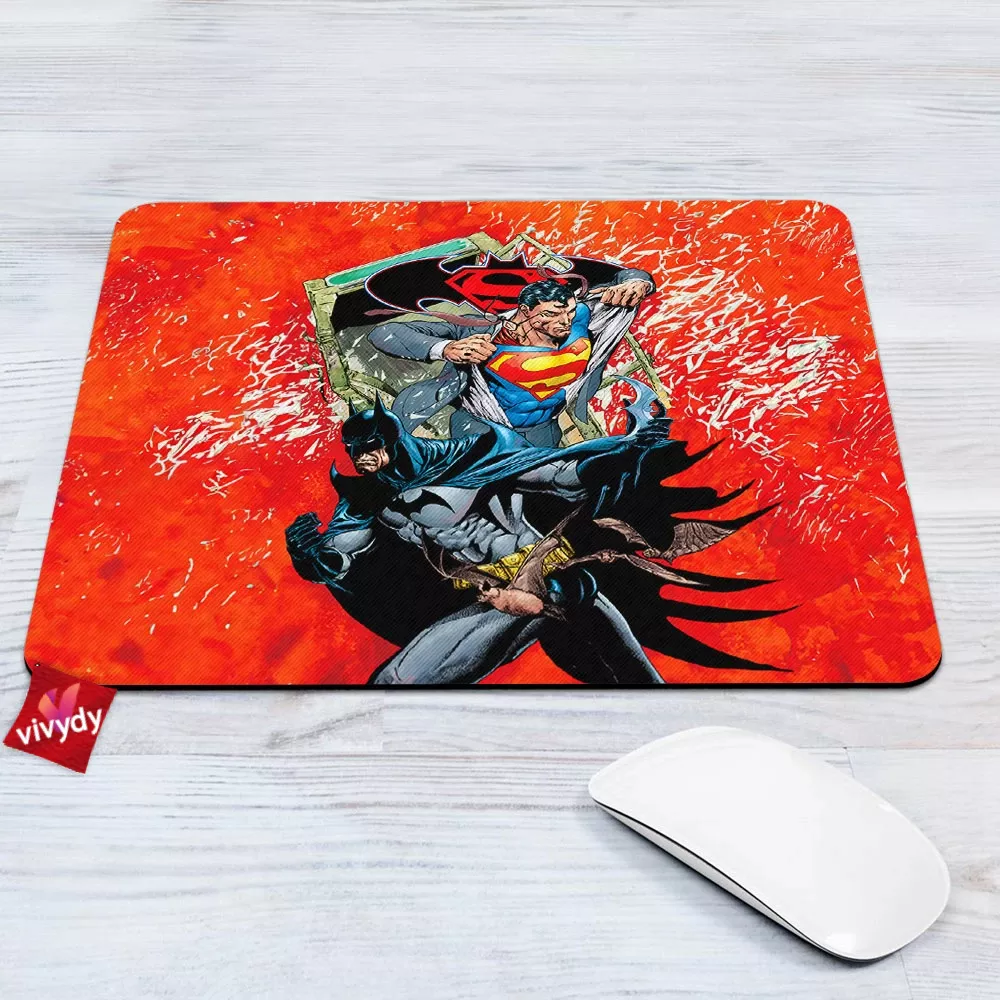 Superman Batman Mouse Pad