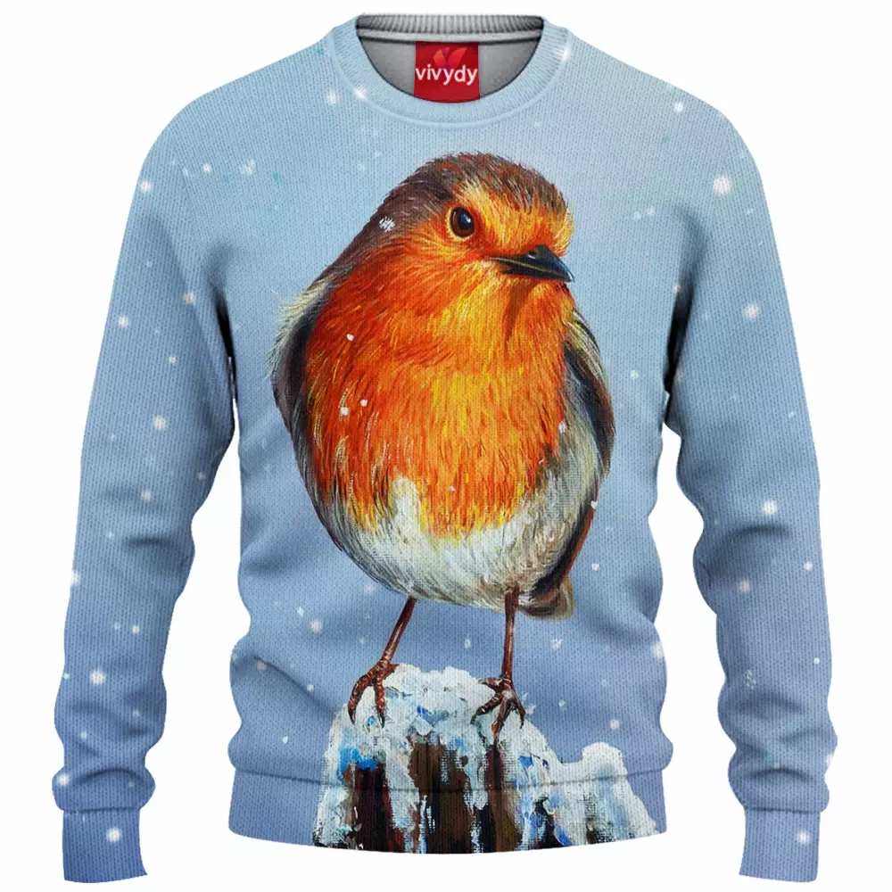 American Robin Knitted Sweater