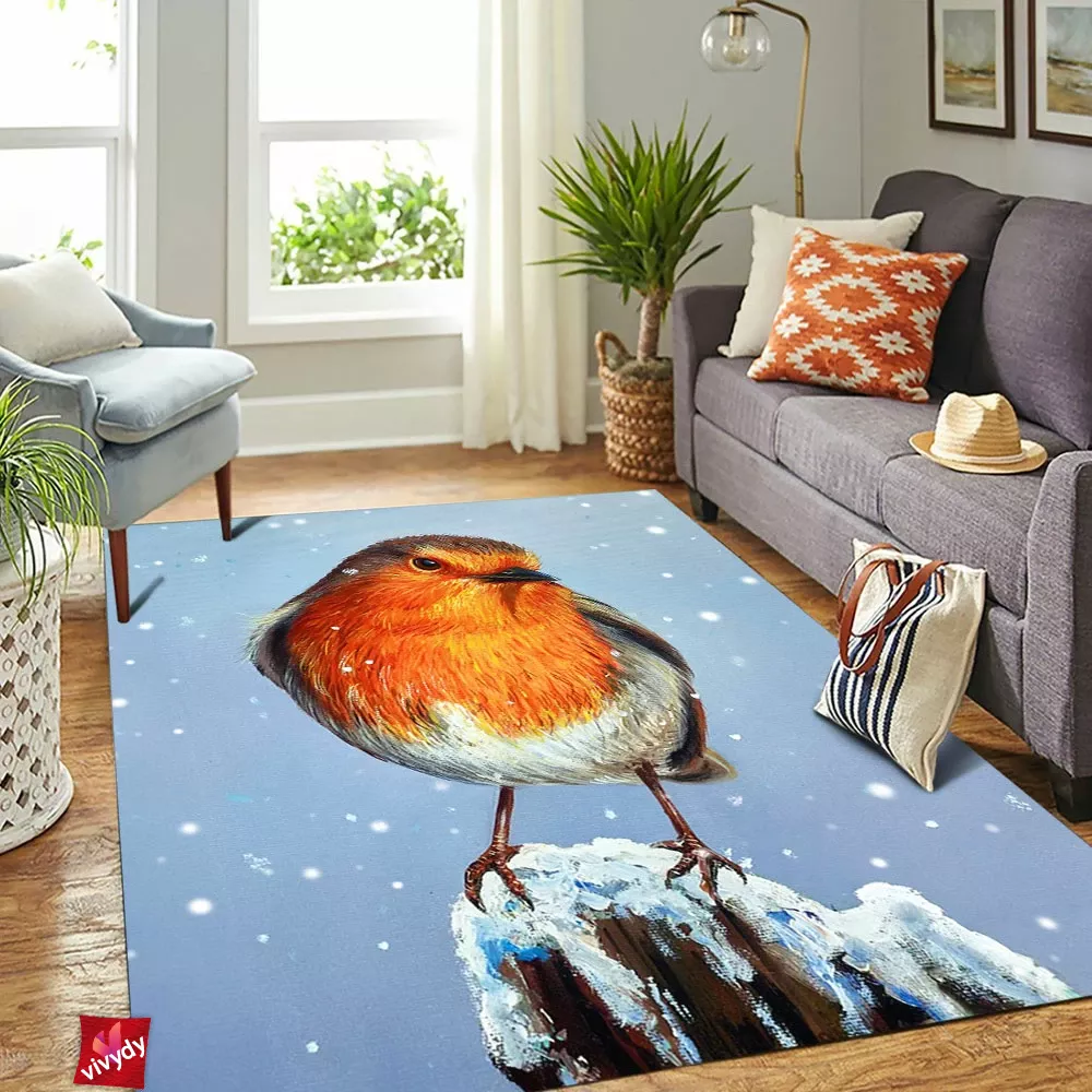 American Robin Rectangle Rug