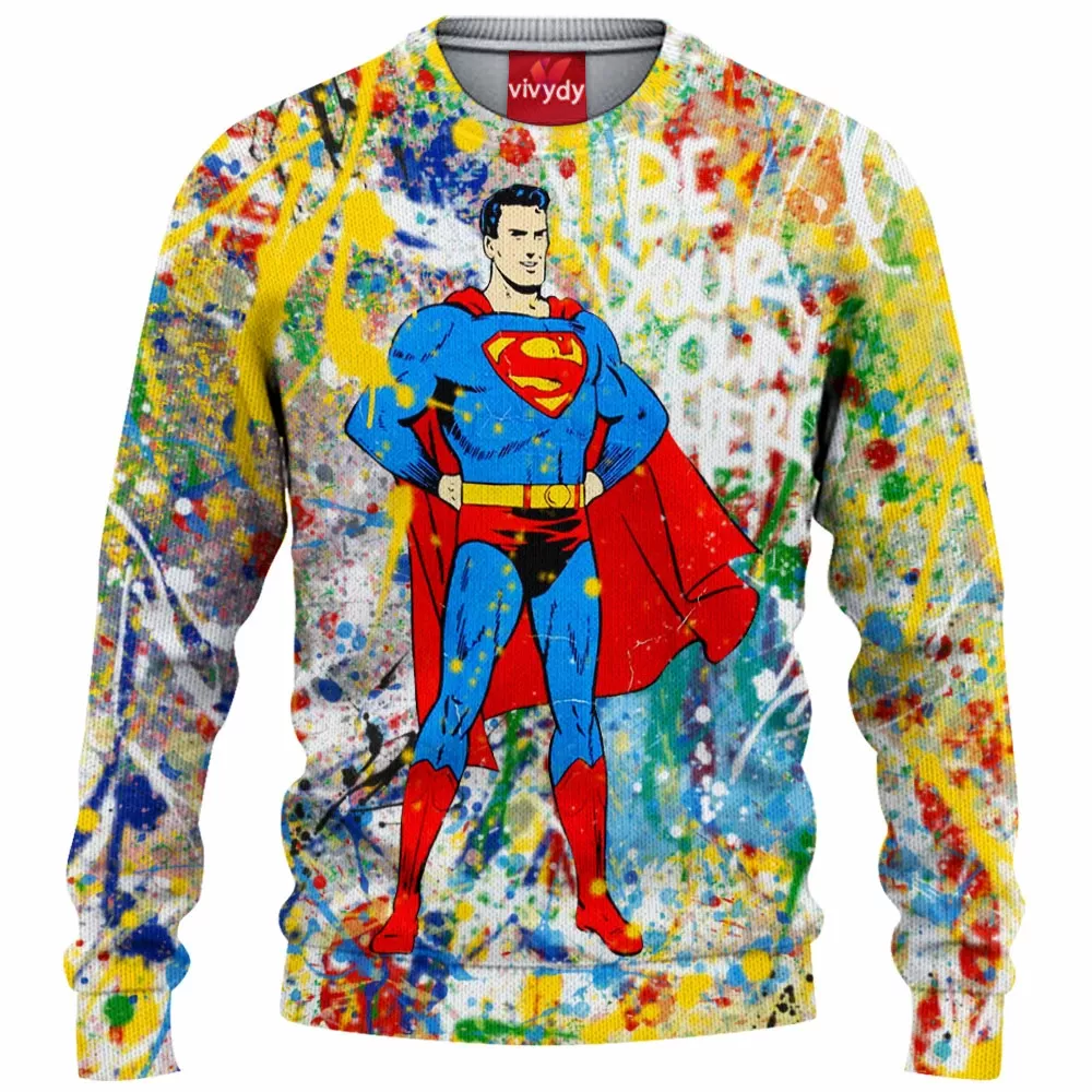 Superman Knitted Sweater