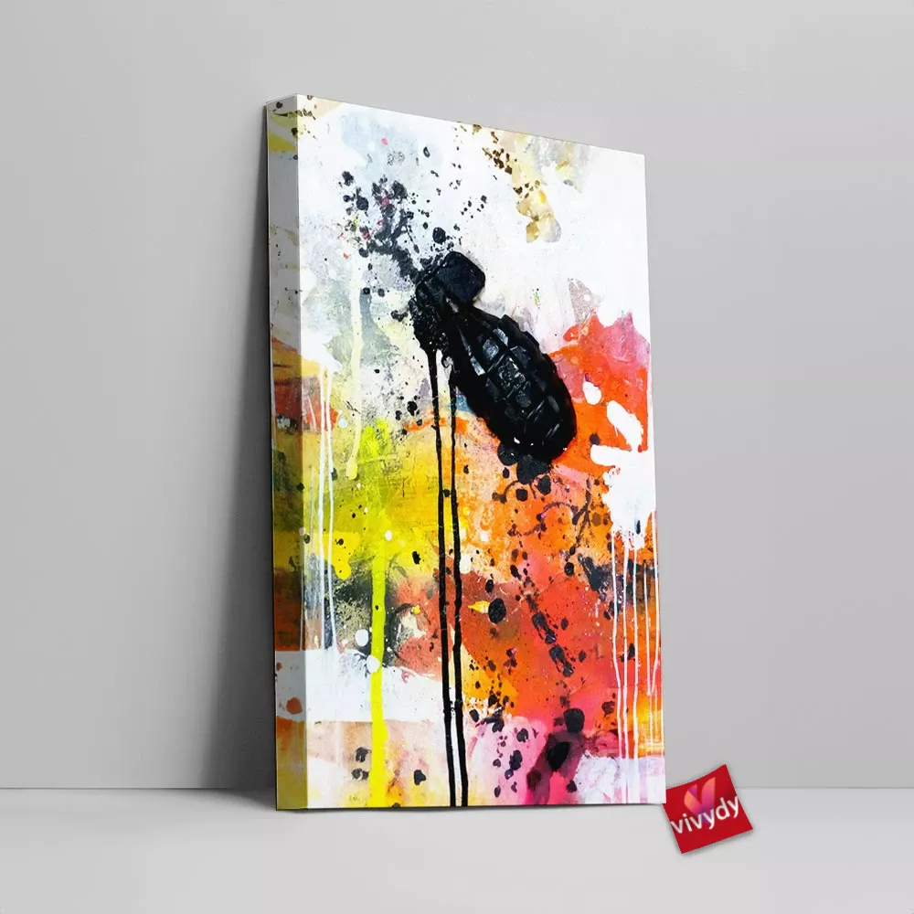 Grenade Canvas Wall Art