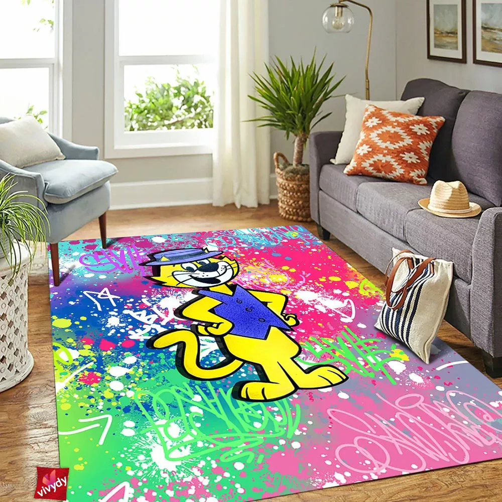 Top Cat,Meow Rectangle Rug