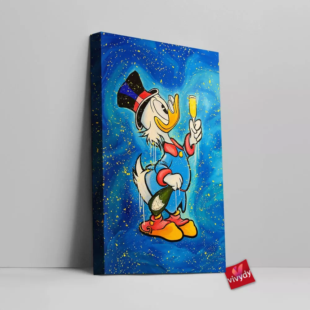 Scrooge McDuck Canvas Wall Art