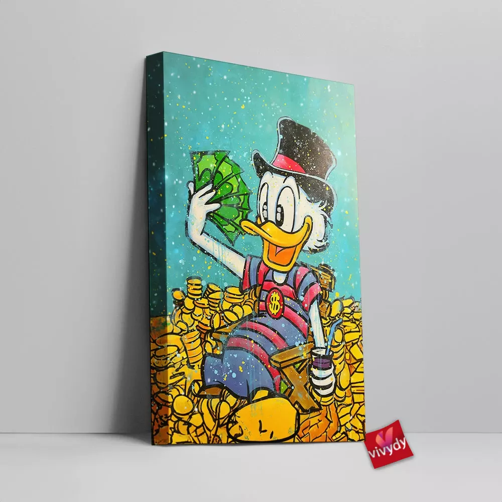 Scrooge McDuck Canvas Wall Art