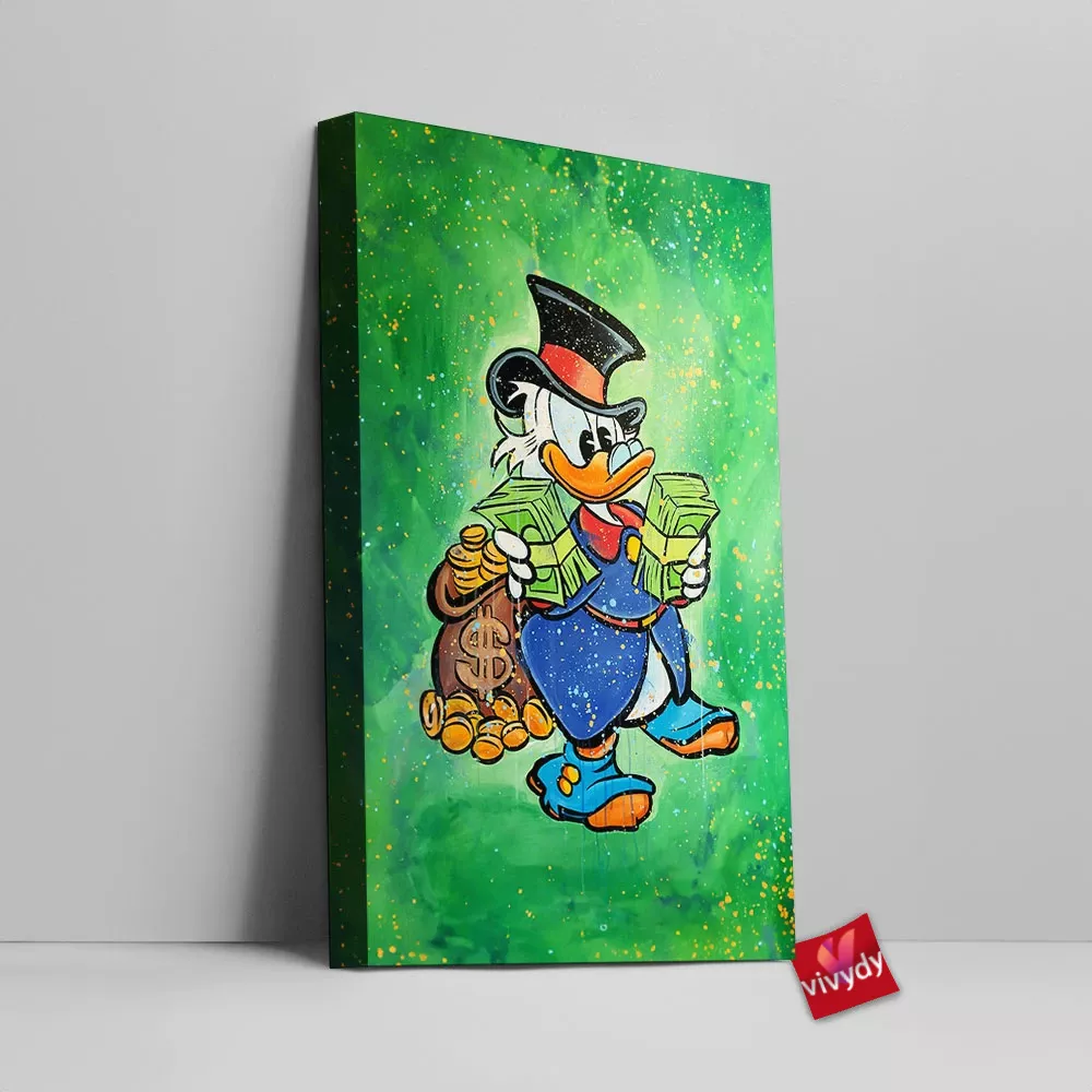 Scrooge McDuck Canvas Wall Art