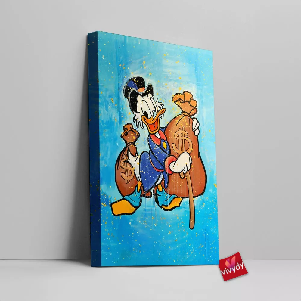 Scrooge McDuck Canvas Wall Art