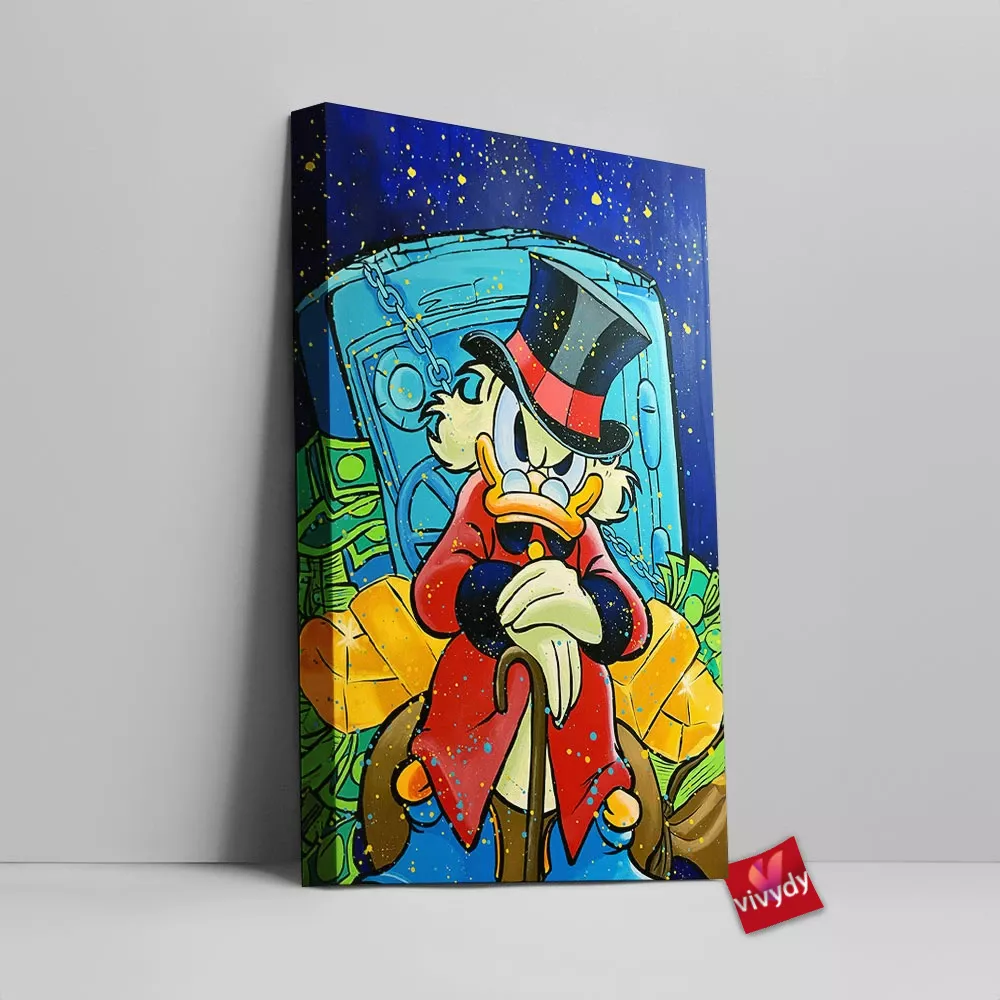 Scrooge McDuck Canvas Wall Art