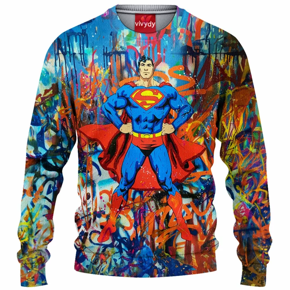 Superman Knitted Sweater