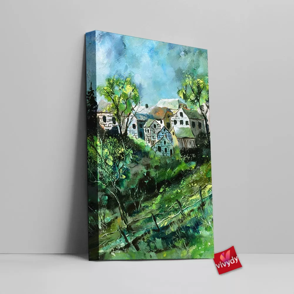 Village in my Countryside Canvas Wall Art