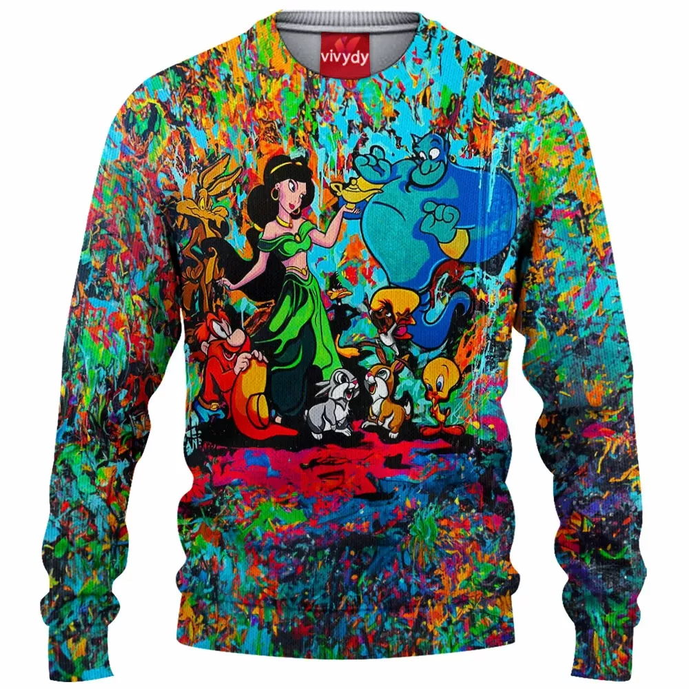 Animated Looney Tunes Knitted Sweater