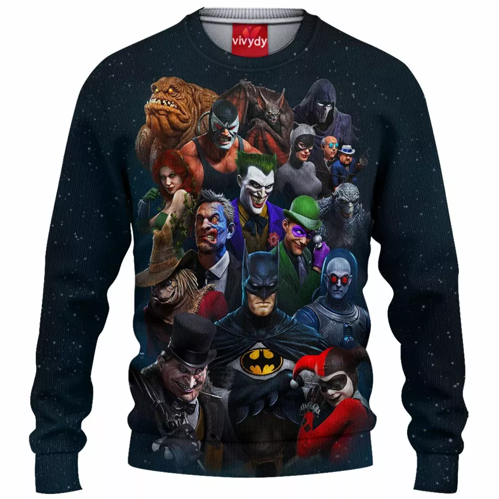 Batman Villain Knitted Sweater