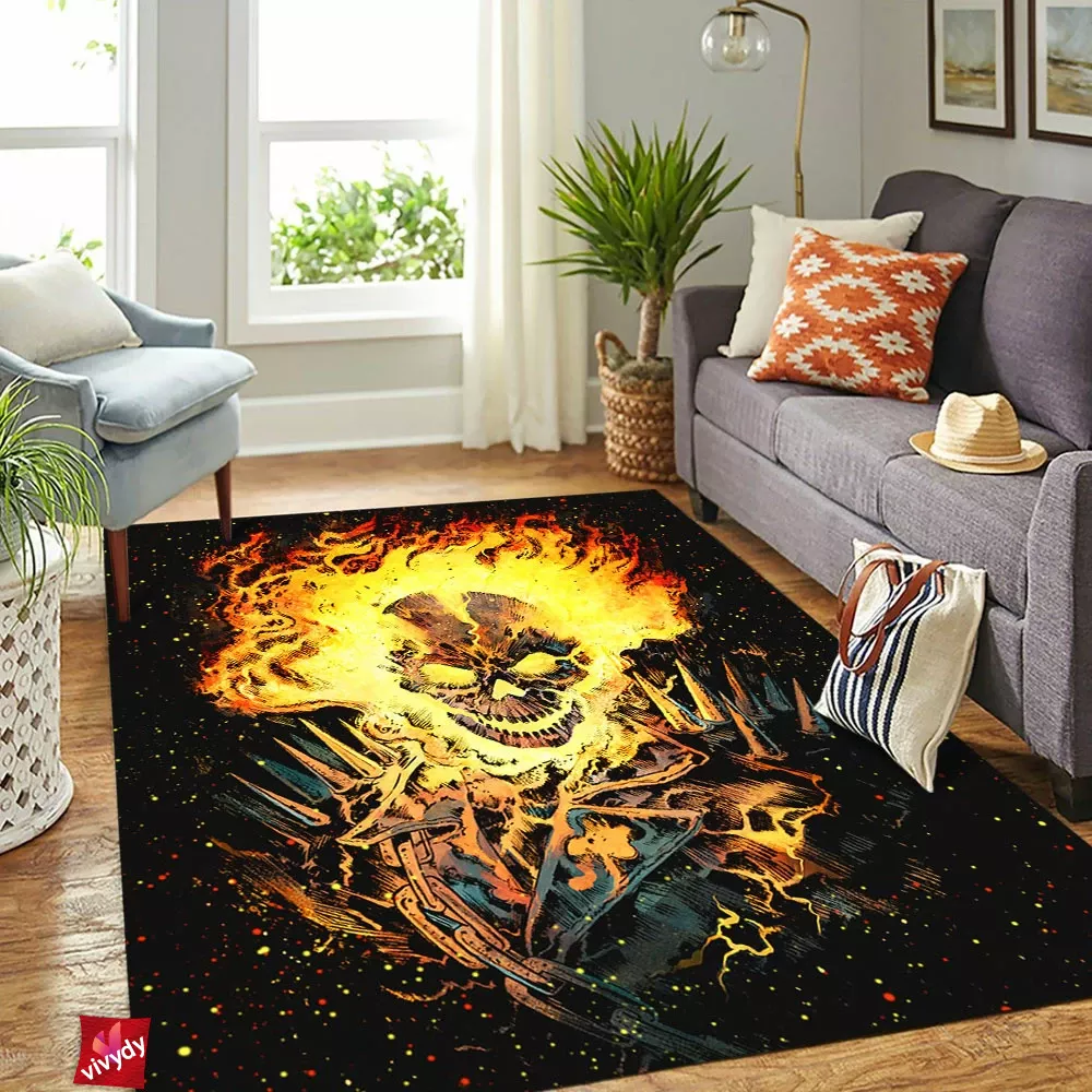 Ghost Rider Rectangle Rug