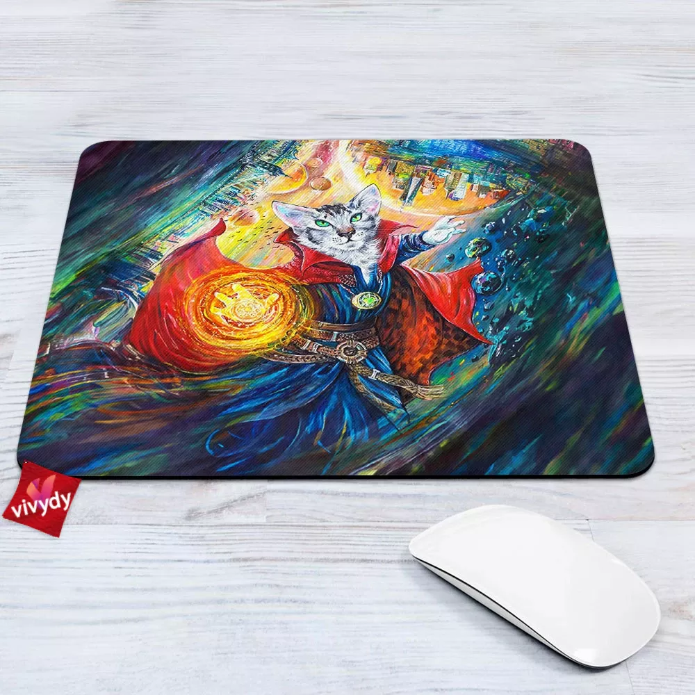 Doctor Stranger Cat Mouse Pad