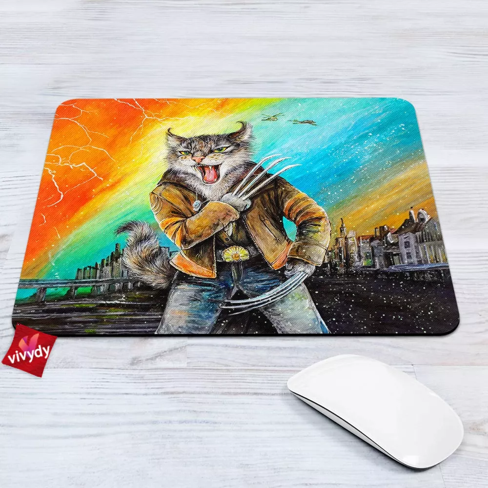 Wolverine Cat Mouse Pad