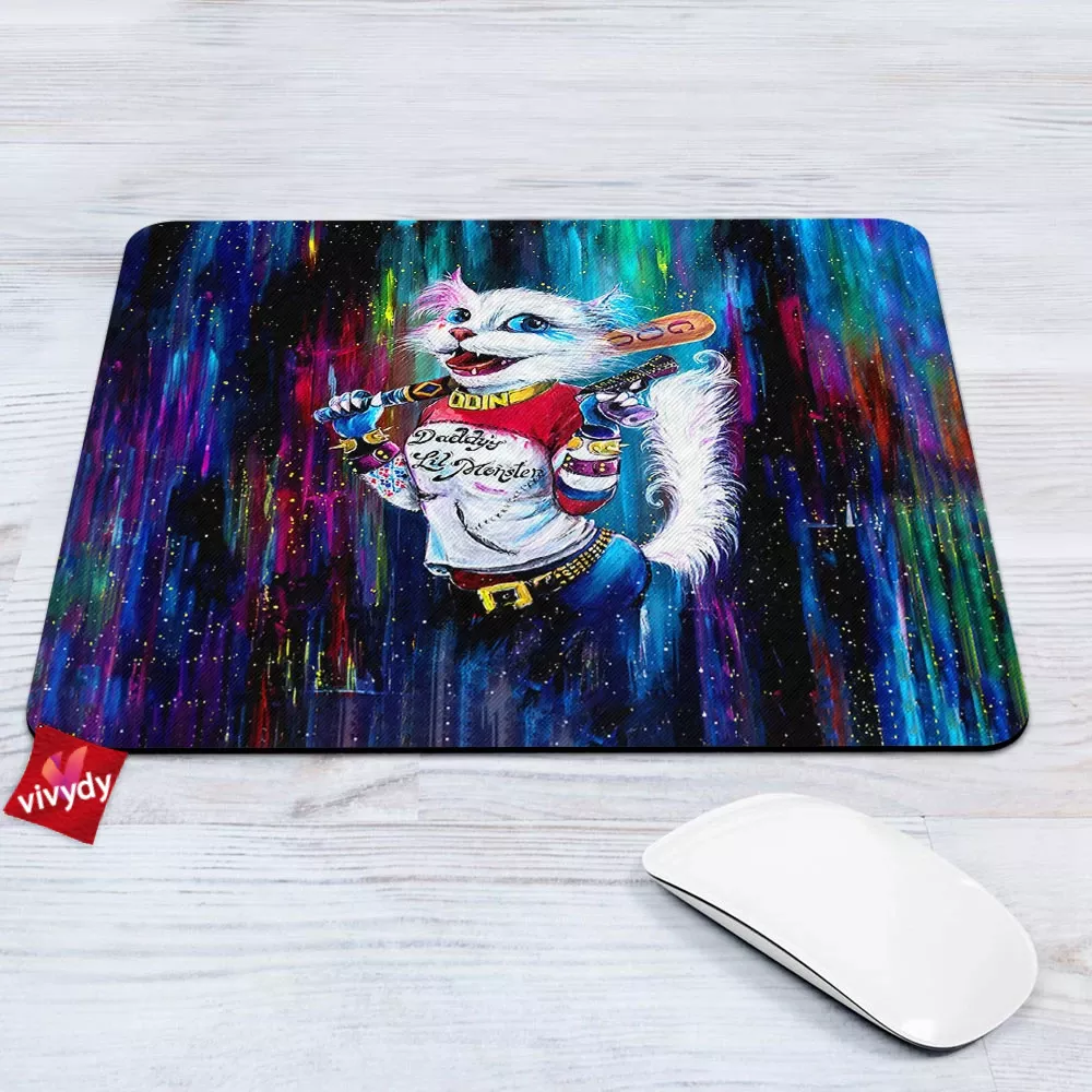 Harley Quinn Cat Mouse Pad