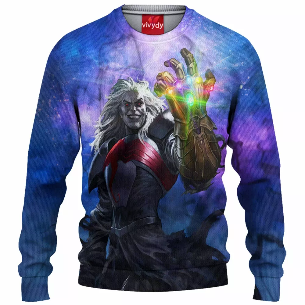 Knull Infinity Gauntlet Knitted Sweater