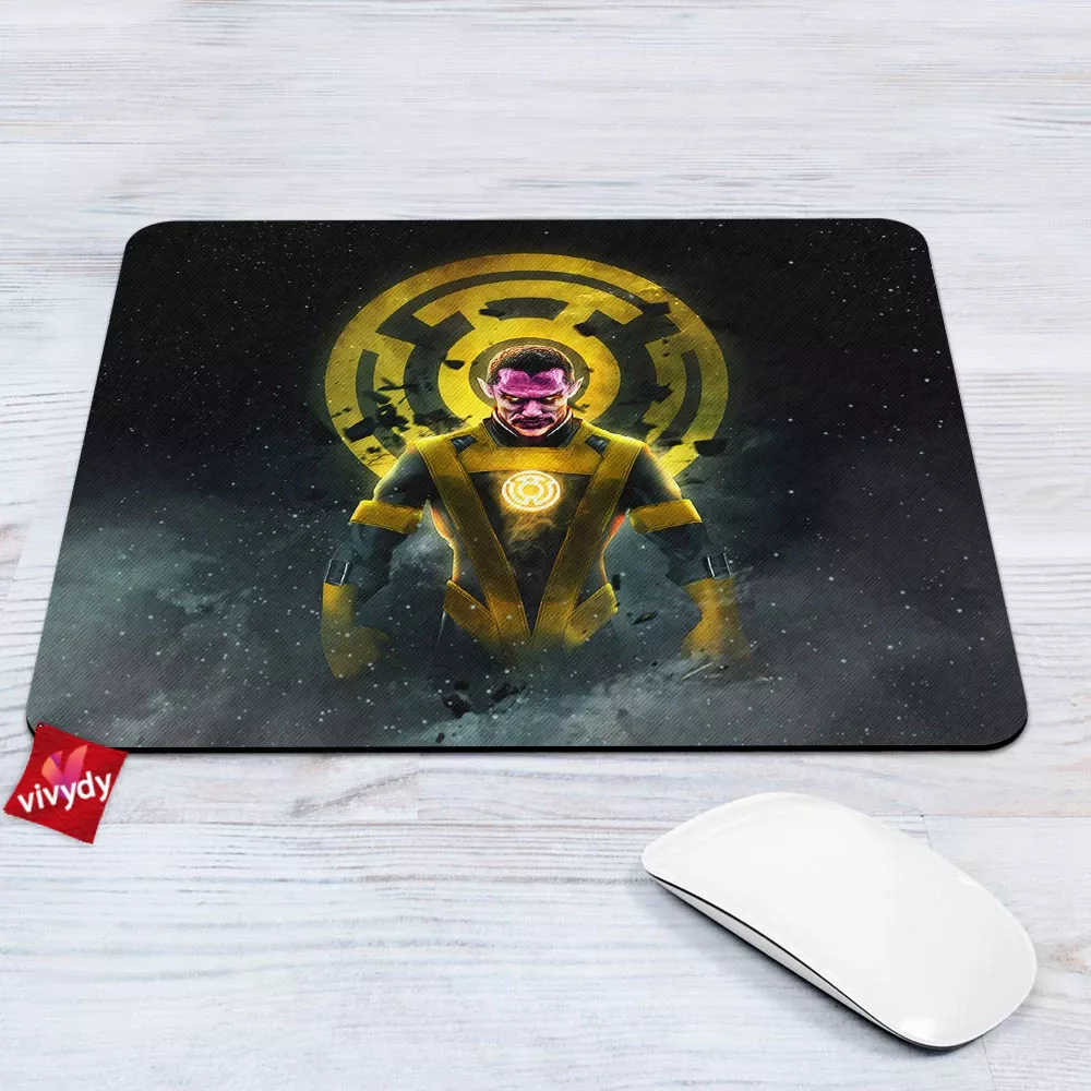 Yellow Lantern Sinestro Mouse Pad